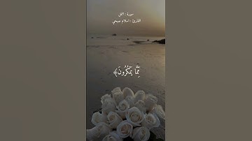 (ولا تحزن عليهم ولا تكن في ضيق مما يمكرون) القارئ اسلام صبحي