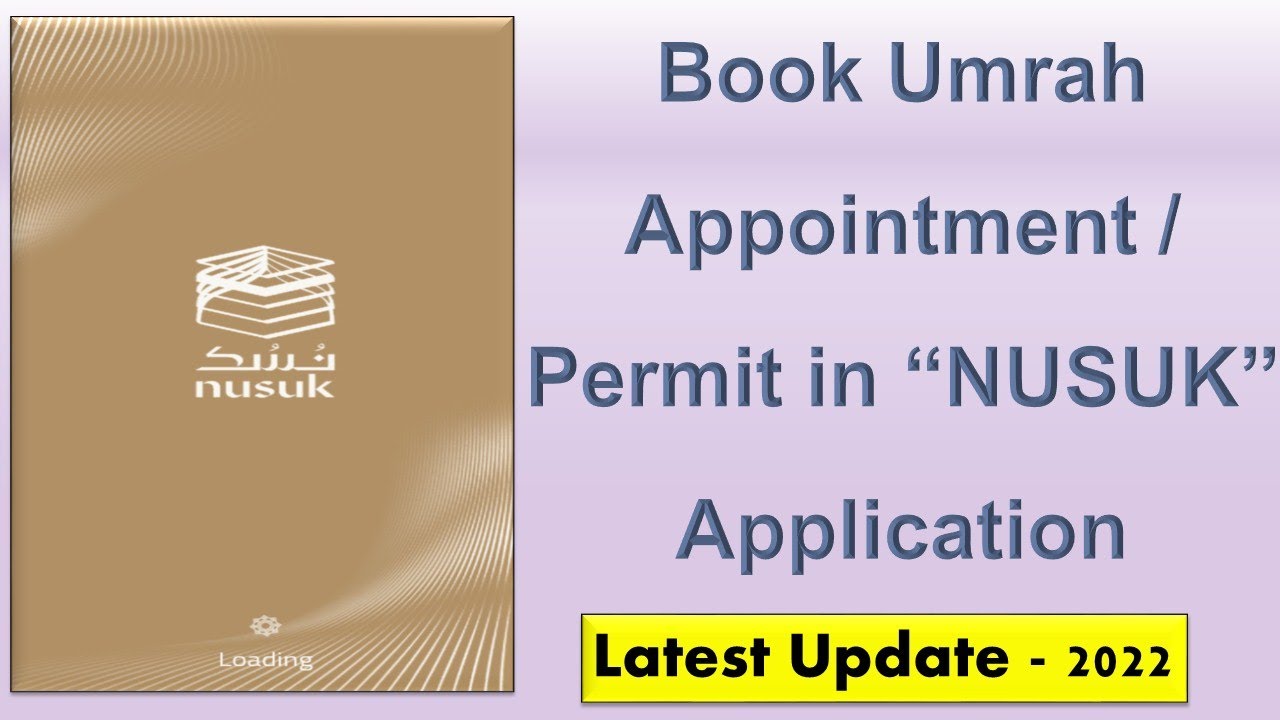 How To Book Umrah Appointment Permit In Nusuk Application Saudi