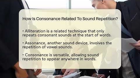 How Is Consonance Related To Sound Repetition? - The Language Library