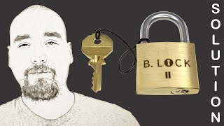 B-lock II a metal puzzle from Boaz Feldman - Solution