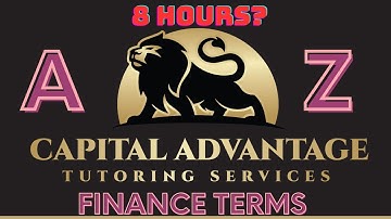 Series 65/66: The Glossary (8 hours of  Definitions and Terms )