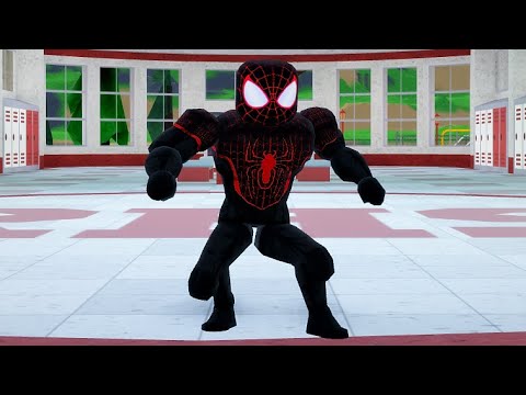 How To Be Spider Man Miles Morales In Robloxian High School Youtube - spider man homecoming roblox t shirt