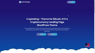 Cryptoking - Bitcoin and ICO Landing Page WordPress Theme      Cuthbe