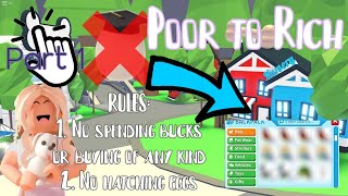 NO buying NO hatching POOR to RICH challenge! (HARD)