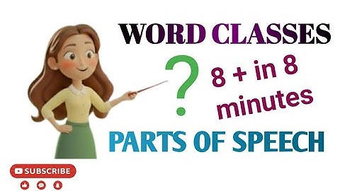Word Classes in English | Parts of Speech Made Simple | English with Manel