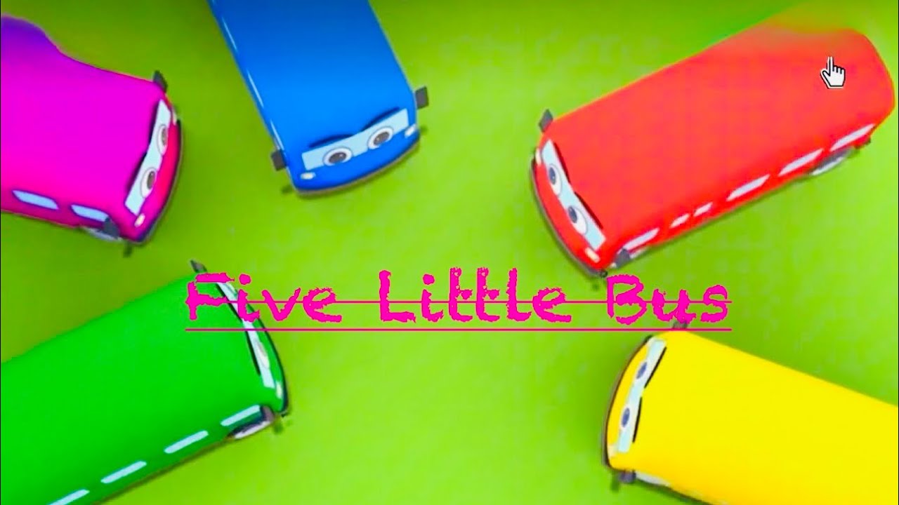 Five Little Bus Jumping On The Road |Nursery Rhymes & Kids Song |