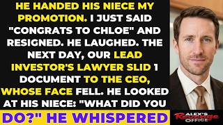 He Handed My Promotion to His Niece. I Unleashed the Investor Clause.