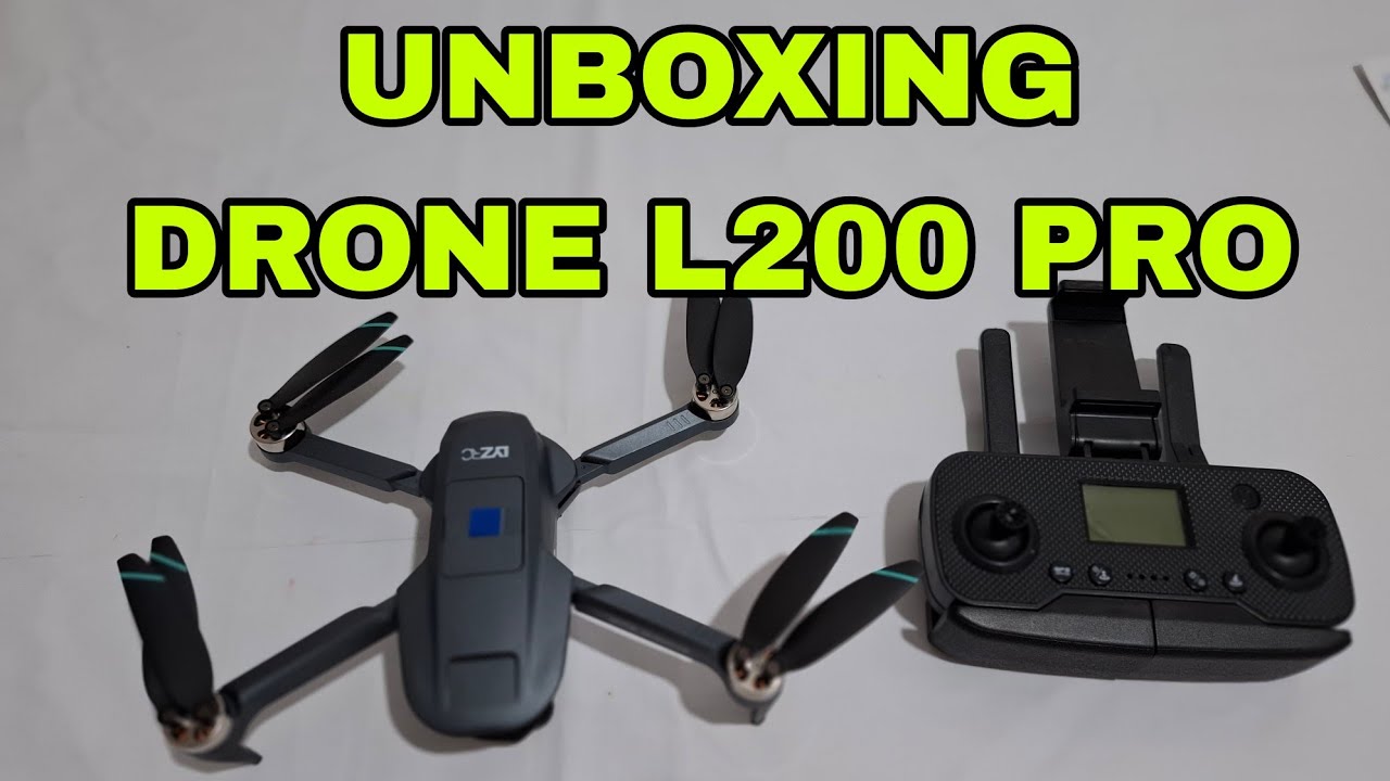 Unboxing completo do drone L200 pro. Review