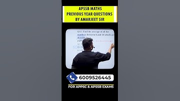 APSSB MATHS PREVIOUS YEAR QUESTIONS by Amarjeet Sir #apssb #apssbmaths #apssbexam