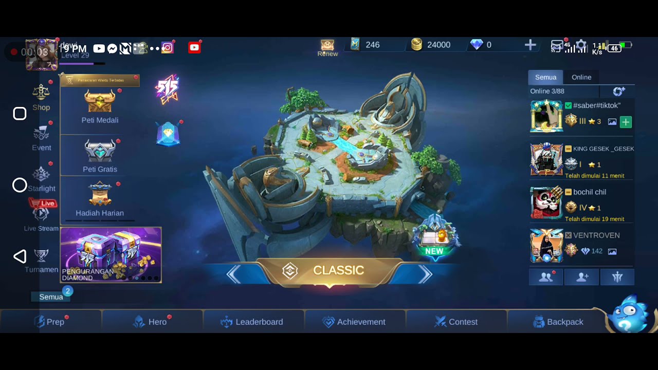 Kode bug event 515 party baca deskripsi