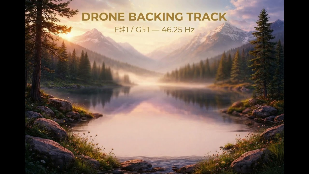 Drone Backing Track - F#/Gb1 - 46.25Hz