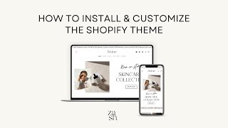 LAUNCH YOUR WEBSITE IN HOURS: How to Install and Customize our Shopify Themes - Shopify Store Setup