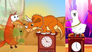 Hickory Dickory Dock Animals Climb Up The Clock Split Screen  Blending Effects