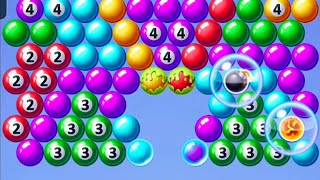 Bubble Shooter Level 262 - Epic Precision Shots, Crazy Chain Reactions, Hard level unable to finish 