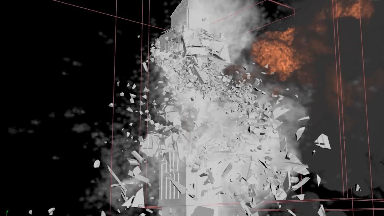 Breakdown of destruction in Houdini 18 - YouTube