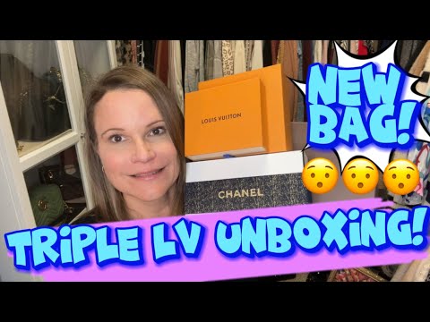 Triple Louis Vuitton Unboxing - New Bag & Two Straps! Bonus Perfect Chanel  & Rose Forever Gifts:). 