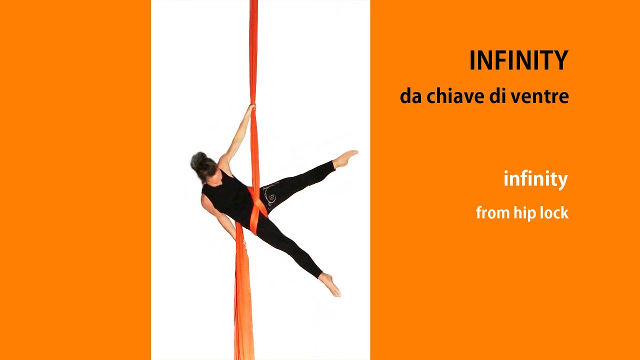 Tessuto Aereo - infinity chiave di ventre - Infinity from hip lock
