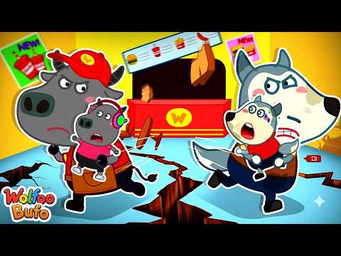 Run! An Earthquake Hits McDonald’s! 🚨🍔 Learn Safety Tips for Kids | Wolfoo and Bufo