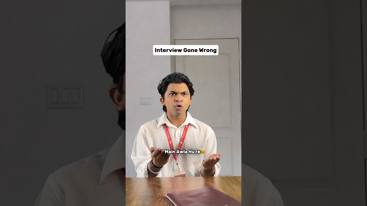 Interview Gone Wrong 😂 #relatable #shorts #ytshorts #justtjerry
