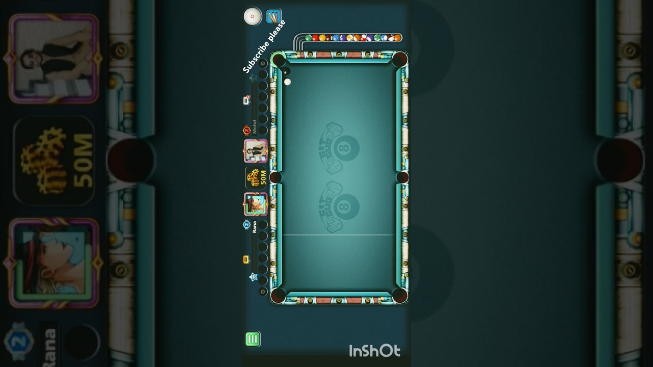 Indirect shot on 🎱