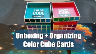 Organizing Color Cube Color Palette Cards