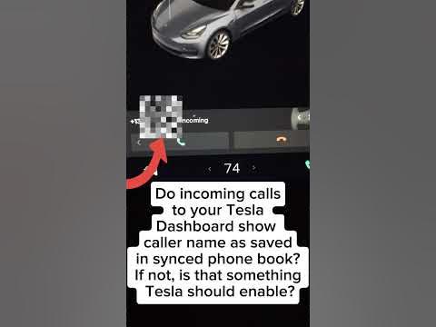 Incoming call Tesla Dashboard.. - YouTube