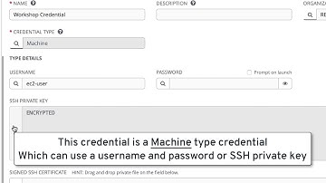 Workshop: Red Hat Ansible Tower Credential Overview