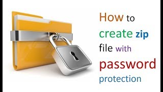 How to make Password Protected Zip Files