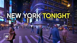 Nyc Manhattan Walk Nyc April Evening Walk 4k