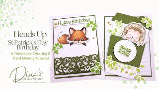 Adorable Woodland St. Patricks Day Birthday Card Video Tutorial