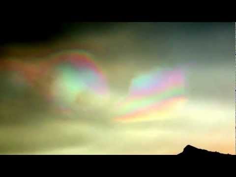 Weird Rainbow Phenomenon - Cloud iridescence - Fir