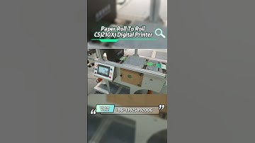 Paper package roll to roll digital printing machine