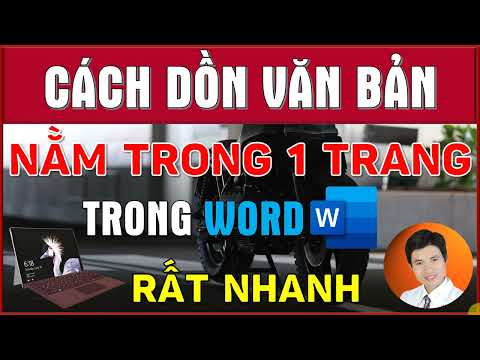 Word | Cách dồn nội dung văn bản nằm trọn trong một trang Word | Thủ thuật nhanh trong Word.