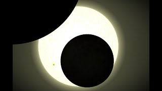 io and ganymede eclipse the sun (viewed from callisto)