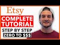 Complete etsy tutorial for beginners 2024  how to create a profitable etsy store from scratch