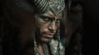 Six faces of demonscreated with artificial intelligence.