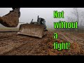 I knew this was a bad idea Mr. Millennial! Trying to plow pipe thru rock, in the mud, while raining.