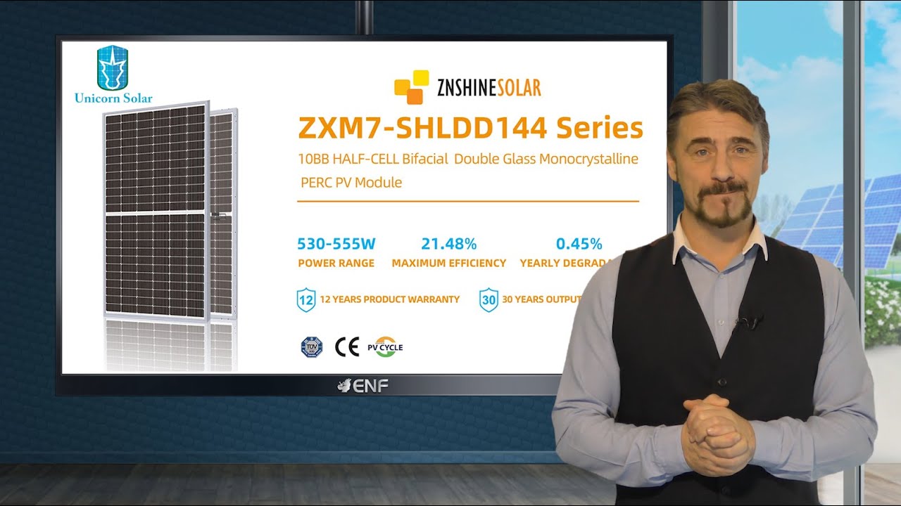 Unicorn Solar - ZnShine Solar - ZXM7-SHLDD144 530-555W Solar Module Series