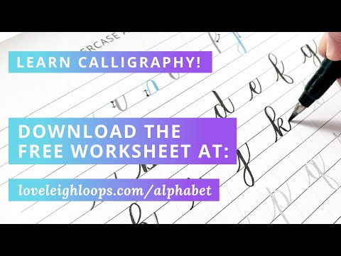 20+ Free Practice Sheets For Calligraphy (PLUS Tutorials) — Loveleigh Loops