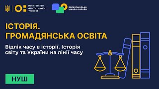 Історія. Громадянська освіта. Відлік часу в історії. Історія світу та України на лінії часу