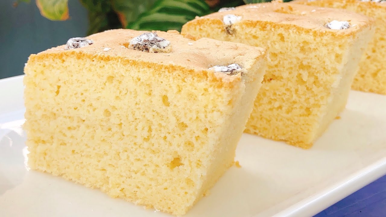 Cách Làm Bánh bông lan bơ nho | Butter Raisins cake | Chị Mía - YouTube