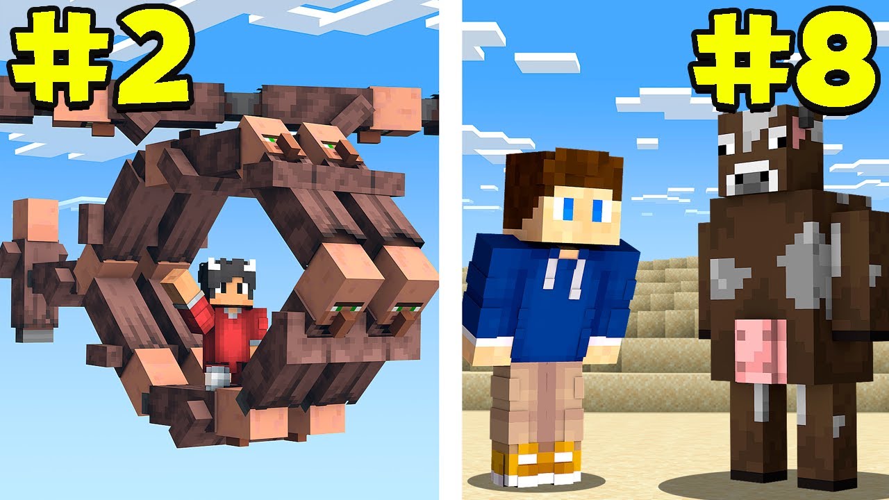 Jeg tilføjede 10 Mærkelige Ting til Minecraft!