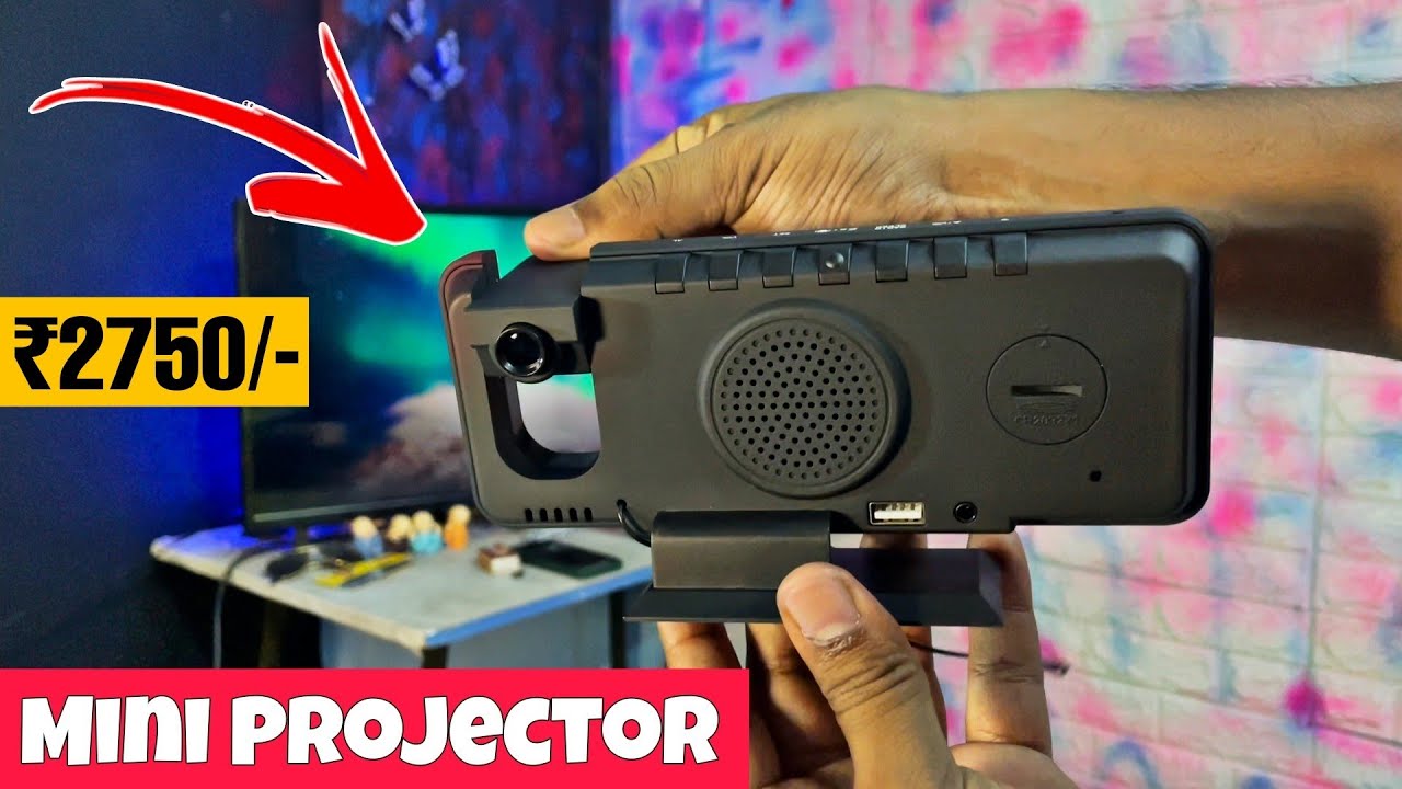 Mini Projector, timer FM unboxing and review | techie vsk