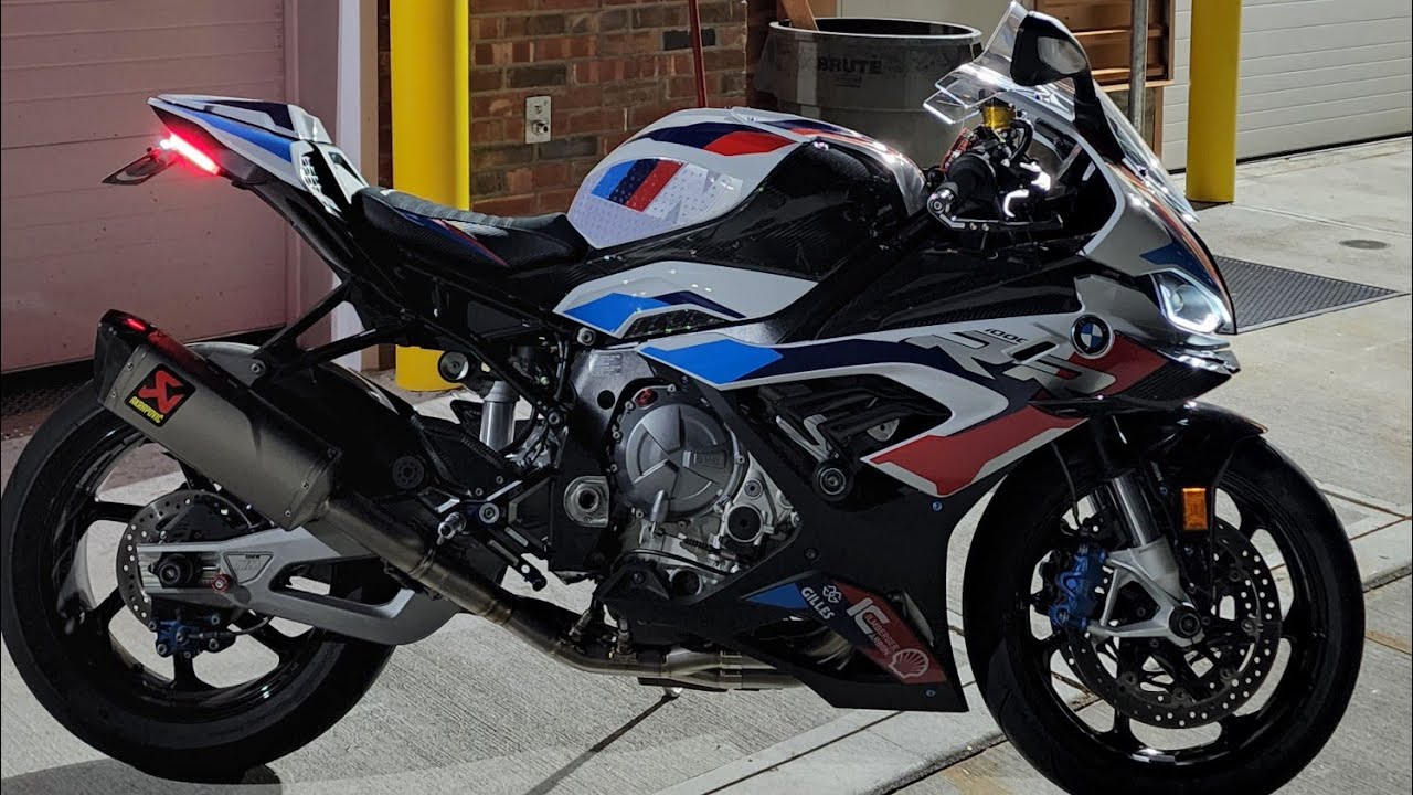 FINALLY! Installing new full titanium Akrapovic exhaust on 2022 BMW M1000RR. Freakin sounds