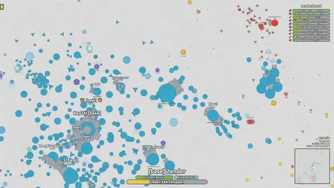 Arras.io 36m Shopper (Growth Arms Race Clan Wars)