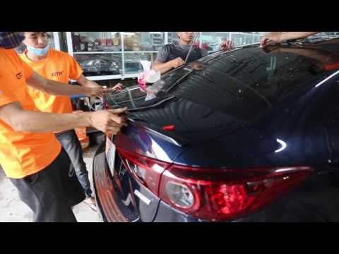 (đồ chơi mazda 3) Mazda 3 nâng ấp cảm biến trước sau, full đèn mustang