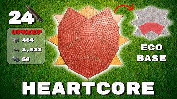 The HeartCore ❤️ - Bunker - Solo & Duo - 24+ Rockets - Cozy&Compact | Rust Base Design