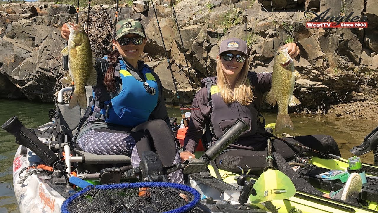 Lake Berryessa Kayak Fishing For Smallmouth Bass with Virginia & Annie