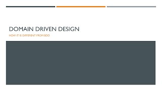 Domain Driven Design - Devsena Mishra