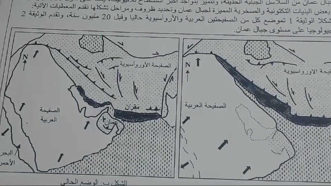 مباشر  تمرين الجيولوجيا الوطني علوم فيزيائية  استدراكية 2018